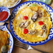 タイの牡蠣のお好み焼き★ホーイトート