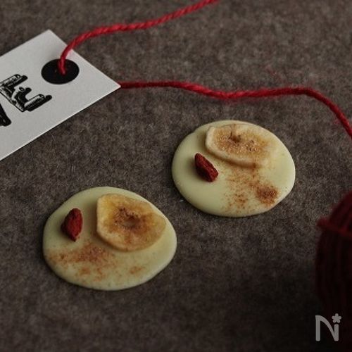 バレンタインに♡簡単ホワイトチョコマンディアン