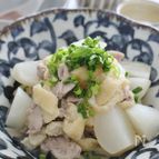 豚肉とカブの白だし煮