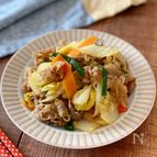白菜と牛肉のピリ辛カレー粉炒め
