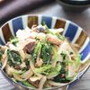 【新玉とほうれん草のさば味噌和え】簡単ヘルシー栄養満点の副菜の工程2