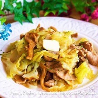 フライパン一つで春味★【春キャベツと豚バラのバター醤油炒め】