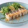 まぐろのタリアータ クワトロ ボッタルゲのモッリーカがけ