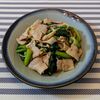 𝔂𝓾𝓶𝓲🍓の作ってみた!投稿(定食屋さんを思い出す!小松菜と豚バラの中華炒め)