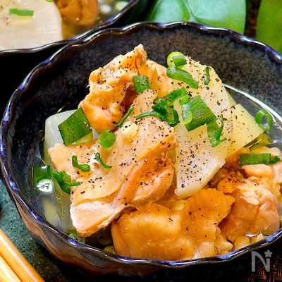 【塩味で整える!!】鶏大根の塩生姜煮