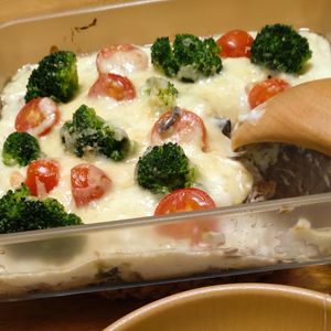 wprの作ってみた!投稿(サバ缶とブロッコリーのグラタン)