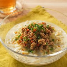 男子が喜ぶ！【冷やしカレー担々麺】