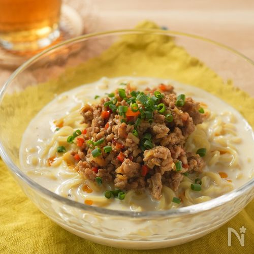 男子が喜ぶ！【冷やしカレー担々麺】