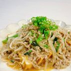 【10分で晩ごはん】簡単♡厚揚げのひき肉もやし炒め餡かけ