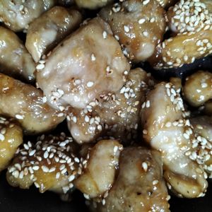 1207859の作ってみた!投稿(【ごま甘酢チキン】揚げずに簡単◎カリっとジューシー♪)