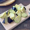 抱えて食べたい♪【なすと生ハムのマスタードマリネ】の工程1