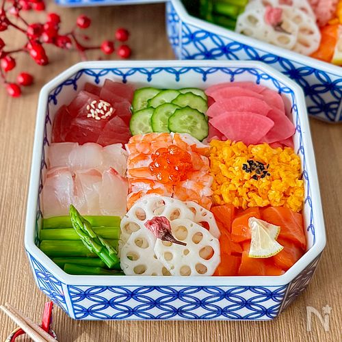 華やかモザイク寿司