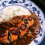 ロールささみカツ♡でカツカレー