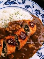 ロールささみカツ♡でカツカレー