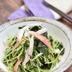 豆苗とわかめのわさびナムル【作り置き】