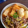 じんわり染みる絹厚揚げと卵と牛こまの煮物の工程5