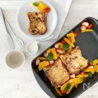 フレンチトースト　フルーツ添え