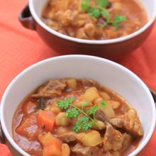 【圧力鍋】豚肉と白インゲン豆の煮込み「カスレ」