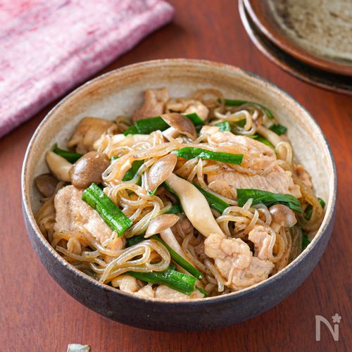 【豚肉と糸こんの中華煮】腸活、ダイエットに