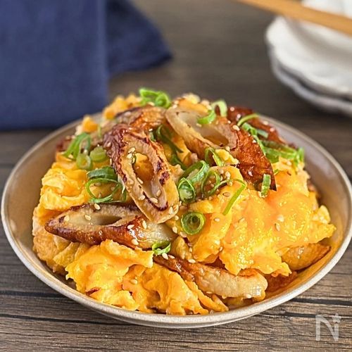 【包丁いらず】ちくわと卵の甘辛炒め