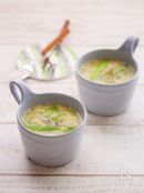 とろとろ玉子とアスパラガスの春雨スープ