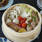 蒸すだけでごちそう！「肉巻きと野菜のせいろ蒸し」