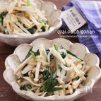 電子レンジであと１品！＊ピリ辛ニラもやしナムル♡