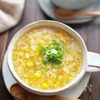 つぶつぶ食感が美味！とうもろこしとふわふわ卵のスープ