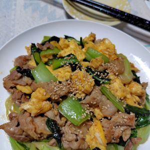 コスモスの作ってみた!投稿(『とろふわ玉子のオイスター青梗菜』ペロリと一袋♡)