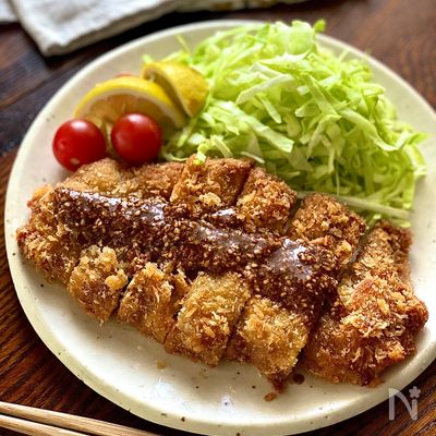 【薄切り肉で豚バラかつ】ミルフィーユかつ風