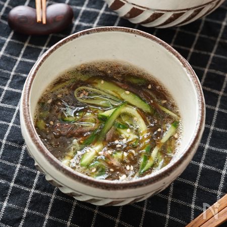 和えるだけ 3分 中華風 きゅうりとミョウガのもずく酢 By Mari 奥山 まり レシピサイト Nadia ナディア プロの料理家のおいしいレシピ