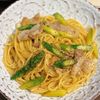 【豚肉とアスパラのバター醤油スパゲティ】にんにく香るコク旨♪の工程5