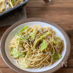 フライパンひとつ！キャベツとしらすのパスタ