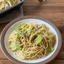 フライパンひとつ!キャベツとしらすのパスタ