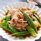 1分副菜♡『豚肉とオクラの旨だれ』簡単レンジで完成♪