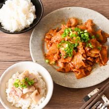 【とりわけ幼児食】豚キムチが食べたくなった時の取分けごはん♩