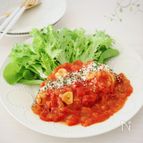 ＼炊飯器で超簡単／むね肉しっとり♪チキンのトマト煮