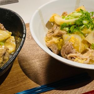 しーちゃんの作ってみた!投稿(【ワンパン♪白菜と豚肉のとろたま中華丼】男子受け抜群丼)