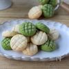 米粉で作る
メロンパンの皮だけクッキー