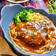 【煮込みハンバーグ】我が家一番人気おかず♡小さめ簡単Ver.