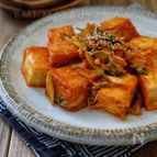調味料一律大さじ1＊絹厚揚げのコチュマヨねぎ炒め＊