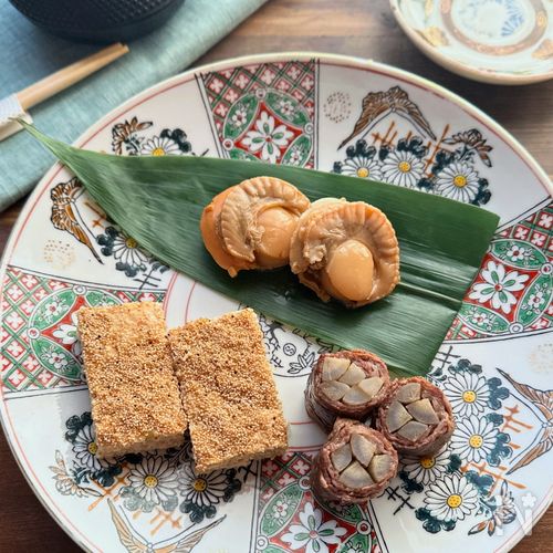 【牛肉の八幡巻き・帆立の煮物・松風焼き】おせちレシピ3選