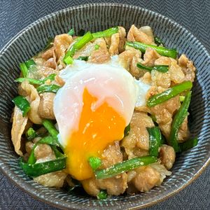 楽ラク手抜キッチン🐶🐾の作ってみた!投稿(ご飯が止まらない！10分で完成【豚ニラ丼】)