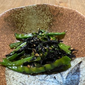 wanの作ってみた!投稿(さやえんどうとひじきのきんぴら)