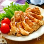 【鶏むね肉の焼肉のタレ鶏チャーシュー】#しっとり柔らか