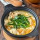 【節約お野菜を使った豆腐と豚バラの豆乳鍋】