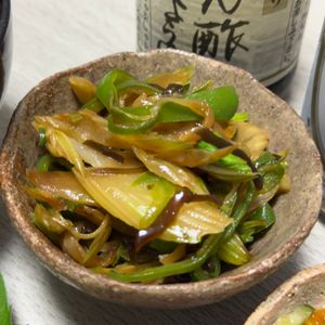みーこの作ってみた!投稿(フライパン1つで簡単和総菜◎セロリとピーマンの香味炒め)