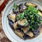 にんにくと大葉が香る♪こってりなす味噌炒め
