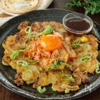 【ビールに最高】ごま油香る！ねぎと納豆のキムたまチヂミ