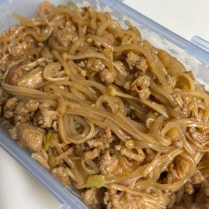 なつの作ってみた!投稿(えのきとしらたきで腸活《止まらない♡麻婆炒め》)